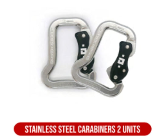 Stainless Steel Carabiners 2 Units
